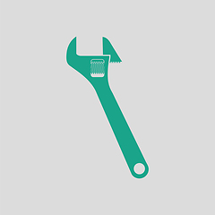 Image showing Adjustable wrench  icon