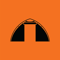 Image showing Touristic tent  icon