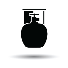 Image showing Camping gas container icon