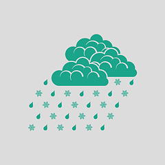 Image showing Rain with snow icon