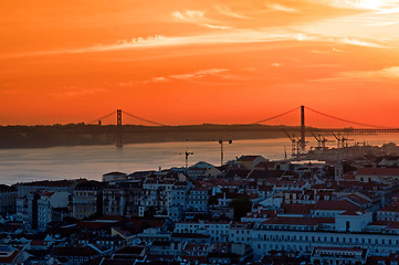 Image showing Landscape of city Lisbon