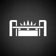 Image showing Gas burner icon