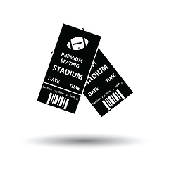 Image showing American football tickets icon