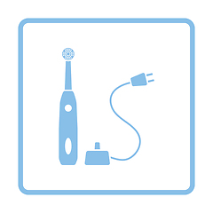 Image showing Electric toothbrush icon