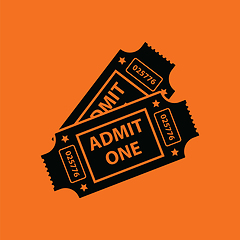 Image showing Cinema tickets icon