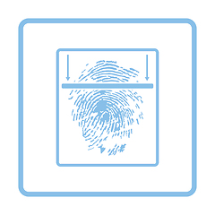 Image showing Fingerprint scan icon