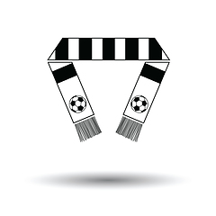 Image showing Football fans scarf icon