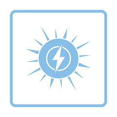 Image showing Solar energy icon