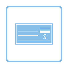 Image showing Bank check icon