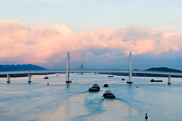 Image showing Panorama of Sai Van bridge