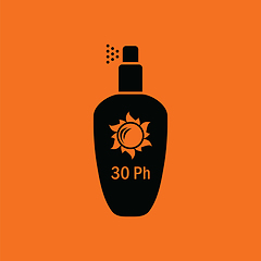 Image showing Sun protection spray icon