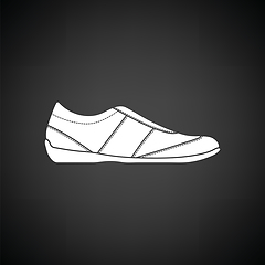 Image showing Man casual shoe icon