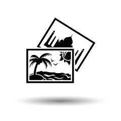 Image showing Two travel photograph icon