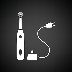 Image showing Electric toothbrush icon