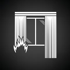 Image showing Home fire icon