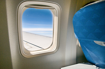 Image showing Airplane window