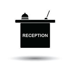 Image showing Hotel reception desk icon