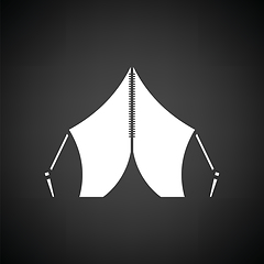 Image showing Touristic tent icon