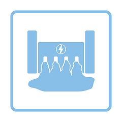 Image showing Hydro power station icon