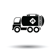 Image showing Fuel tank truck icon