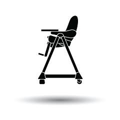 Image showing Baby high chair icon