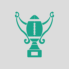 Image showing American football trophy cup icon