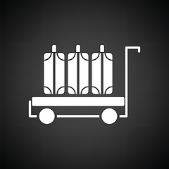 Image showing Luggage cart icon