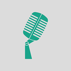 Image showing Old microphone icon