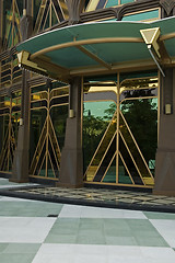 Image showing Entrance of hotel