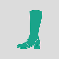 Image showing Autumn woman boot icon