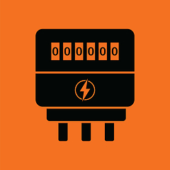 Image showing Electric meter icon