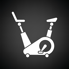 Image showing Exercise bicycle icon