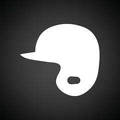 Image showing Baseball helmet icon