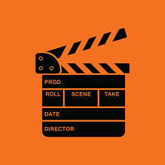 Image showing Movie clap board icon