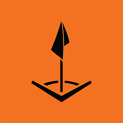 Image showing Soccer corner flag icon