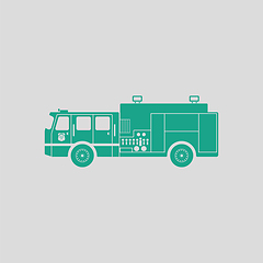 Image showing Fire service truck icon