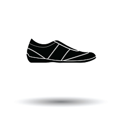 Image showing Man casual shoe icon