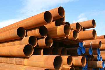 Image showing Steel tubes