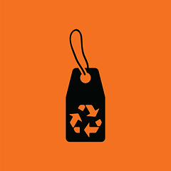 Image showing Tag and recycle sign icon