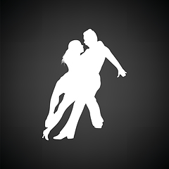 Image showing Dancing pair icon