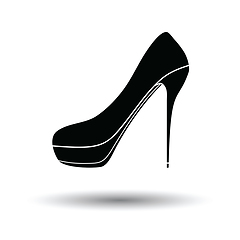 Image showing High heel shoe icon