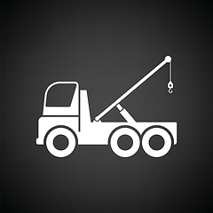 Image showing Car towing truck icon