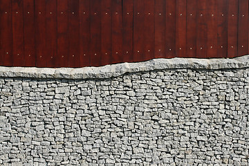 Image showing Wood and stone
