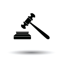 Image showing Judge hammer icon