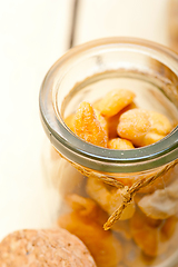 Image showing cashew nuts on a glass jar