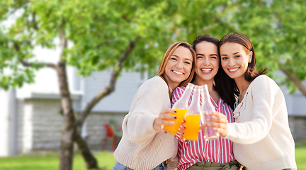 Image showing young women toasting non alcoholic drinks