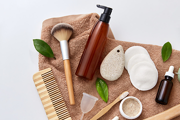 Image showing natural cosmetics and bodycare eco products