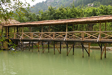 Image showing Wooden bridge