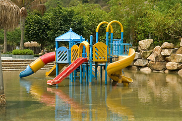 Image showing Colorful water playground