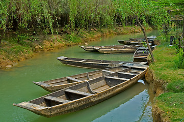 Image showing Rowboats